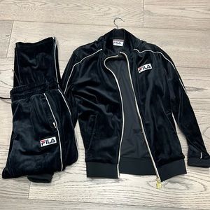 Fila tracksuit mens Velour
